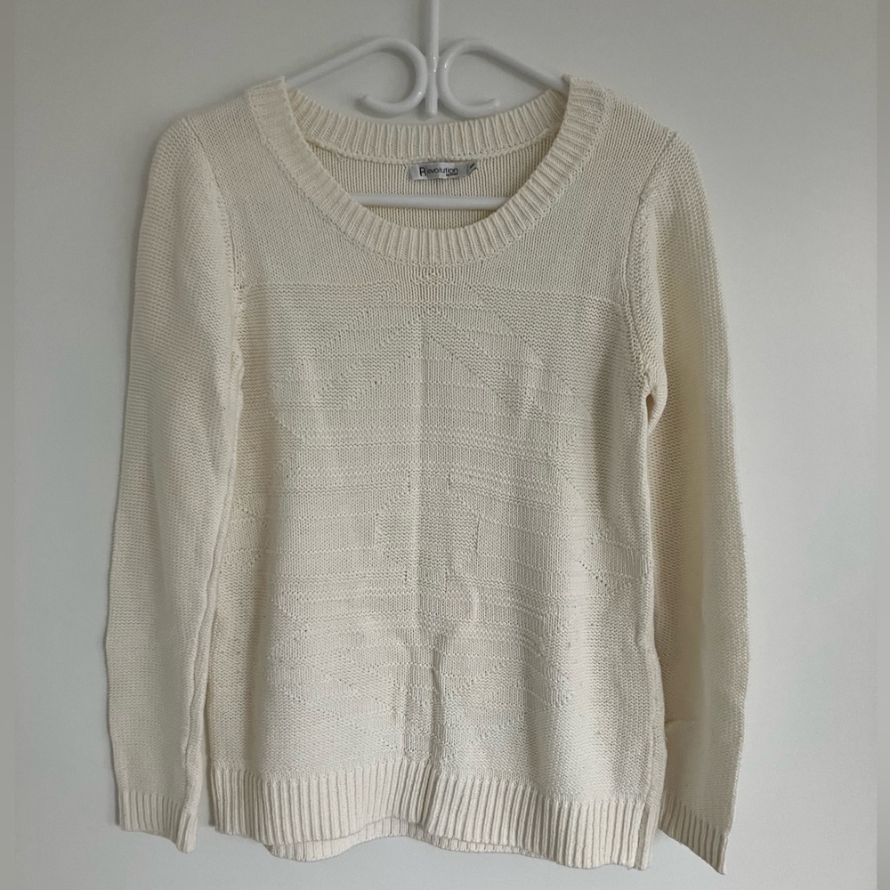 Revolution Women's Ivory Knit Sweater